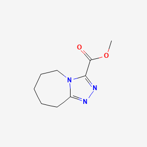 molecular formula C9H13N3O2 B11781400 Methyl 6,7,8,9-tetrahydro-5H-[1,2,4]triazolo[4,3-a]azepine-3-carboxylate 