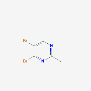 molecular formula C6H6Br2N2 B11781542 4,5-Dibromo-2,6-dimethylpyrimidine 