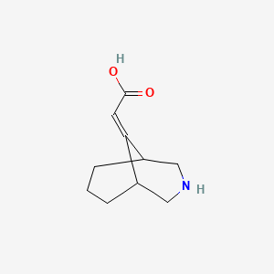 molecular formula C10H15NO2 B11781549 2-(3-Azabicyclo[3.3.1]nonan-9-ylidene)acetic acid 