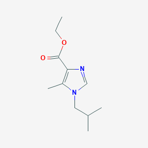 molecular formula C11H18N2O2 B11781577 Ethyl 1-isobutyl-5-methyl-1H-imidazole-4-carboxylate 