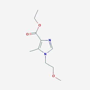 molecular formula C10H16N2O3 B11781716 Ethyl 1-(2-methoxyethyl)-5-methyl-1H-imidazole-4-carboxylate 