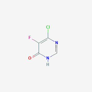 molecular formula C4H2ClFN2O B11781917 6-Chloro-5-fluoropyrimidin-4-ol 