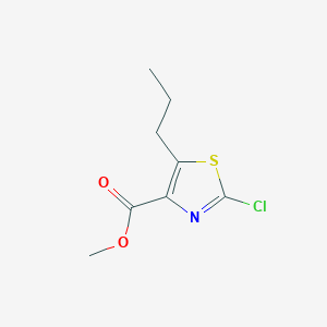 molecular formula C8H10ClNO2S B11781928 Methyl 2-chloro-5-propylthiazole-4-carboxylate CAS No. 1951441-37-4