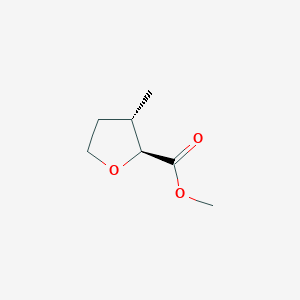 molecular formula C7H12O3 B1178195 methyl (2S,3S)-3-methyloxolane-2-carboxylate CAS No. 135718-96-6
