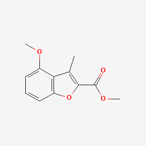 molecular formula C12H12O4 B11781952 Methyl 4-methoxy-3-methylbenzofuran-2-carboxylate 