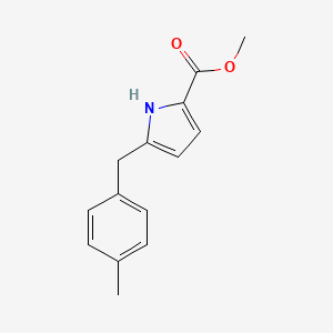 molecular formula C14H15NO2 B11781978 Methyl 5-(4-methylbenzyl)-1H-pyrrole-2-carboxylate 