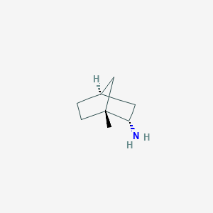 molecular formula C8H15N B117820 Bicyclo[2.2.1]heptan-2-amine, 1-methyl-, (1R-endo)-(9CI) CAS No. 156473-11-9
