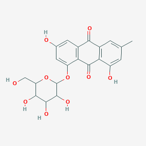 molecular formula C₂₁H₂₀O₁₀ B117821 大黄素-8-葡萄糖苷 CAS No. 23313-21-5