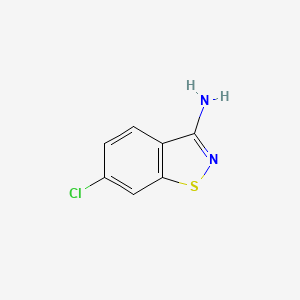 molecular formula C7H5ClN2S B11782103 6-Chlorobenzo[d]isothiazol-3-amine CAS No. 31857-81-5