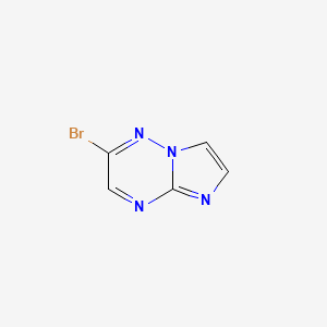molecular formula C5H3BrN4 B11782192 2-Bromoimidazo[1,2-b][1,2,4]triazine 