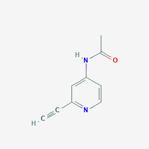 molecular formula C9H8N2O B11782550 N-(2-Ethynylpyridin-4-yl)acetamide 