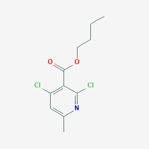molecular formula C11H13Cl2NO2 B11782627 Butyl 2,4-dichloro-6-methylnicotinate 