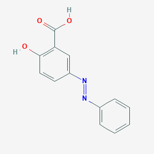 molecular formula C₁₃H₁₀N₂O₃ B117827 5-(Phenylazo)salicylic acid CAS No. 3147-53-3