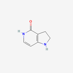 molecular formula C7H8N2O B11782701 2,3-Dihydro-1H-pyrrolo[3,2-c]pyridin-4-ol 