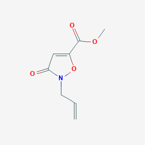 molecular formula C8H9NO4 B11782758 Methyl 2-allyl-3-oxo-2,3-dihydroisoxazole-5-carboxylate 