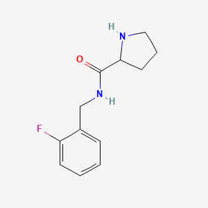 molecular formula C12H15FN2O B11782933 N-(2-Fluorobenzyl)pyrrolidine-2-carboxamide 