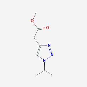 molecular formula C8H13N3O2 B11782990 Methyl2-(1-isopropyl-1H-1,2,3-triazol-4-yl)acetate 