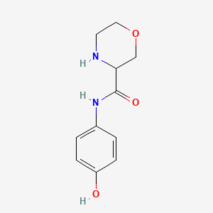 molecular formula C11H14N2O3 B11783153 N-(4-hydroxyphenyl)morpholine-3-carboxamide 