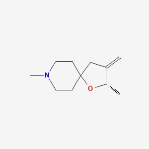 molecular formula C12H22O2Si2 B1178321 2,8-Dimethyl-3-methylene-1-oxa-8-azaspiro(4,5)decane CAS No. 132041-81-7