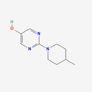molecular formula C10H15N3O B11783241 2-(4-Methylpiperidin-1-yl)pyrimidin-5-ol 