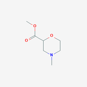 molecular formula C7H13NO3 B11783295 Methyl 4-methylmorpholine-2-carboxylate 