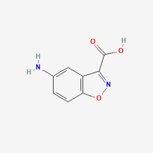 molecular formula C8H6N2O3 B11783472 5-Aminobenzo[d]isoxazole-3-carboxylic acid 