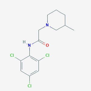 molecular formula C14H17Cl3N2O B11783582 2-(3-methylpiperidin-1-yl)-N-(2,4,6-trichlorophenyl)acetamide 