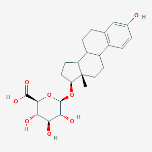 molecular formula C₂₄H₃₂O₈ B117836 雌二醇-17β-葡萄糖醛酸酯 CAS No. 1806-98-0