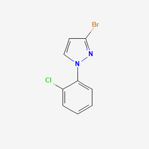 molecular formula C9H6BrClN2 B11783682 3-Bromo-1-(2-chlorophenyl)-1H-pyrazole 