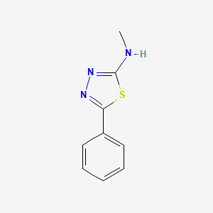 molecular formula C9H9N3S B11783706 N-methyl-5-phenyl-1,3,4-thiadiazol-2-amine 