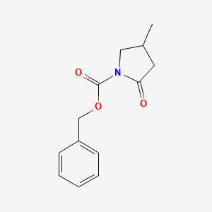 molecular formula C13H15NO3 B11783837 Benzyl 4-methyl-2-oxopyrrolidine-1-carboxylate 