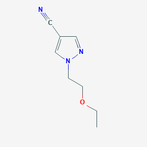 molecular formula C8H11N3O B11783923 1-(2-Ethoxyethyl)-1H-pyrazole-4-carbonitrile 