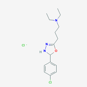 delta(sup 4)-1,2,4-Oxadiazoline, 5-(3-(diethylamino)propyl)-3-(p-chlorophenyl)-, hydrochloride