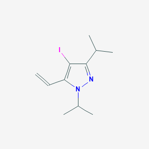 molecular formula C11H17IN2 B11784151 4-Iodo-1,3-diisopropyl-5-vinyl-1H-pyrazole 