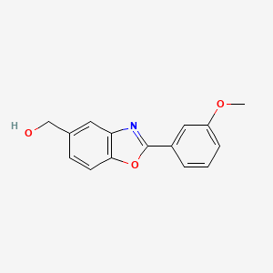 molecular formula C15H13NO3 B11784237 (2-(3-Methoxyphenyl)benzo[d]oxazol-5-yl)methanol 