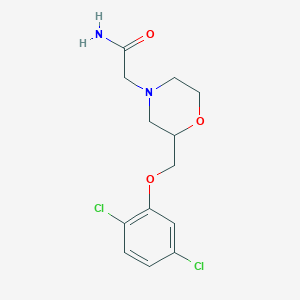 molecular formula C13H16Cl2N2O3 B11784357 2-(2-((2,5-Dichlorophenoxy)methyl)morpholino)acetamide 