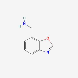 molecular formula C8H8N2O B11784514 Benzo[d]oxazol-7-ylmethanamine 