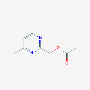 molecular formula C8H10N2O2 B11784523 (4-Methylpyrimidin-2-yl)methyl acetate CAS No. 1841081-83-1