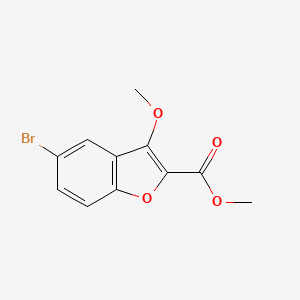 molecular formula C11H9BrO4 B11784747 Methyl 5-bromo-3-methoxybenzofuran-2-carboxylate 