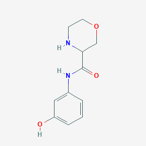 molecular formula C11H14N2O3 B11784837 N-(3-hydroxyphenyl)morpholine-3-carboxamide 