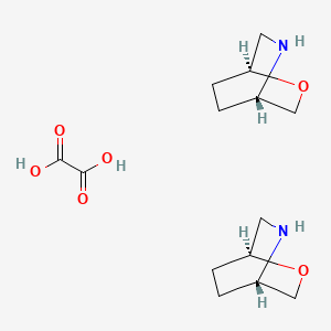 molecular formula C14H24N2O6 B11784858 (1S,4S)-2-Oxa-5-azabicyclo[2.2.2]octane hemioxalate 