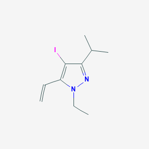 molecular formula C10H15IN2 B11784876 1-Ethyl-4-iodo-3-isopropyl-5-vinyl-1H-pyrazole 