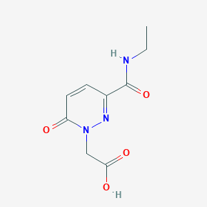molecular formula C9H11N3O4 B11784975 2-(3-(Ethylcarbamoyl)-6-oxopyridazin-1(6H)-yl)acetic acid 