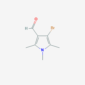 molecular formula C8H10BrNO B11785184 4-Bromo-1,2,5-trimethyl-1H-pyrrole-3-carbaldehyde 