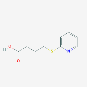 molecular formula C9H11NO2S B11785218 4-(Pyridin-2-ylthio)butanoic acid 