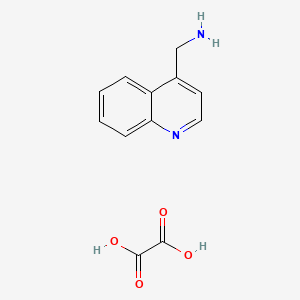 molecular formula C12H12N2O4 B11785285 Quinolin-4-ylmethanamine oxalate 
