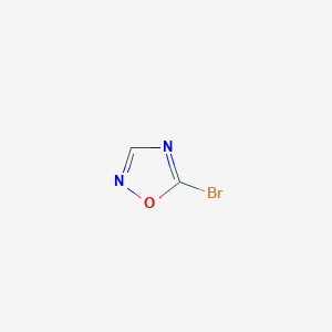 molecular formula C2HBrN2O B11785296 5-Bromo-1,2,4-oxadiazole 