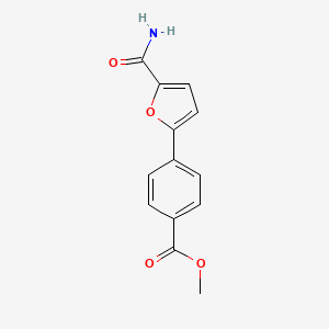 molecular formula C13H11NO4 B11785410 Methyl 4-(5-carbamoylfuran-2-yl)benzoate 