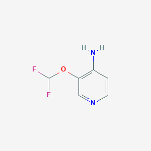 molecular formula C6H6F2N2O B11785534 3-(Difluoromethoxy)pyridin-4-amine 
