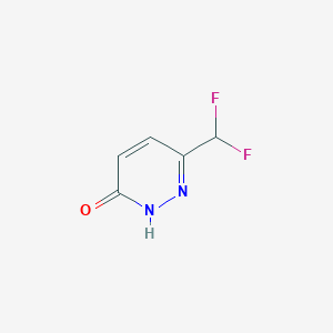 molecular formula C5H4F2N2O B11785554 6-(Difluoromethyl)pyridazin-3-ol 